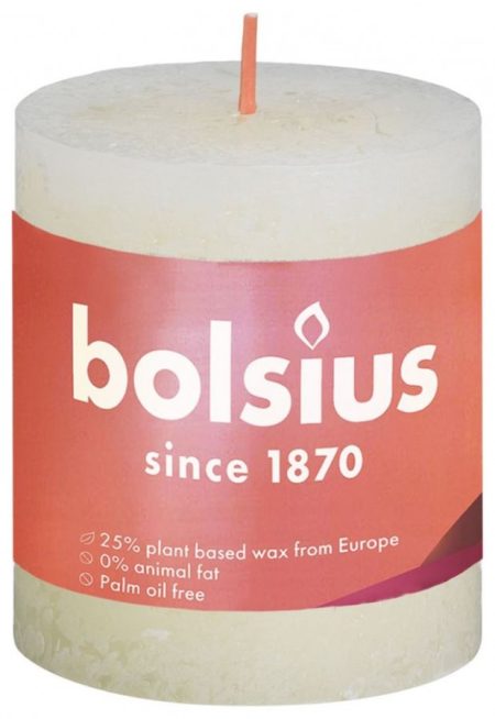 Bolsius Kaars 80X68mm Soft Parel