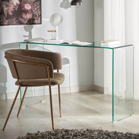 Kave Home Glazen Sidetable 'Burano', 125 x 40 cm