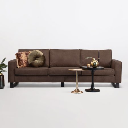 Sohome 5-zits Bank 'Mathew' Microleder, kleur bruin