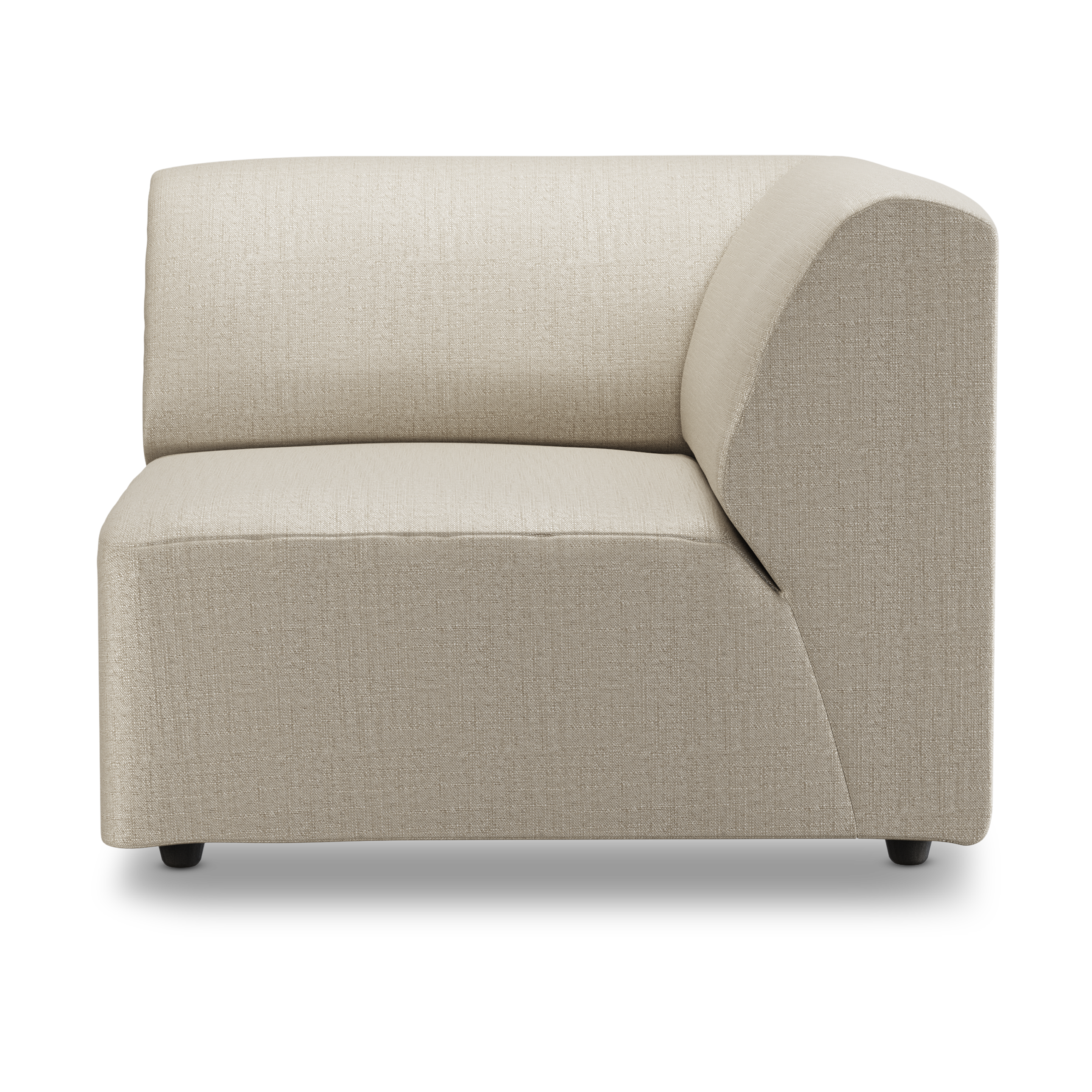 HKliving Jax bank right corner Pure Ivory