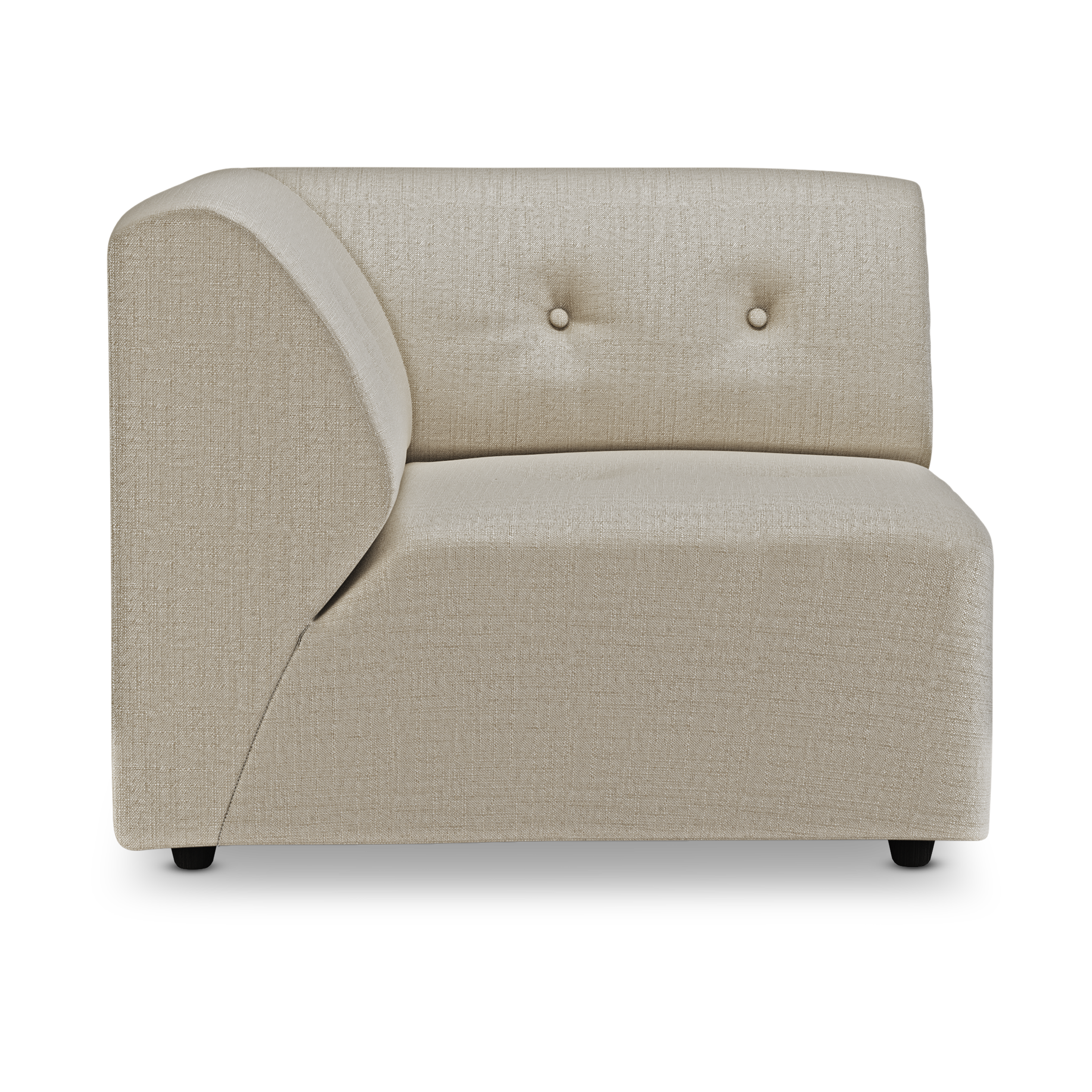 HKliving Vint bank left Pure Ivory