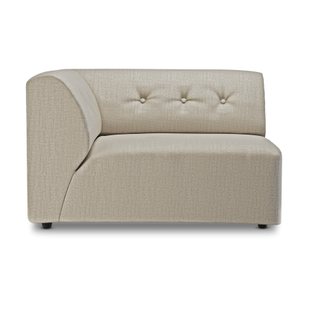 HKliving Vint bank left 1,5-seat Pure Ivory