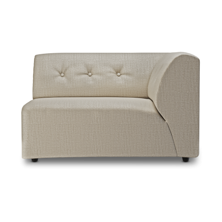 HKliving Vint bank right 1,5-seat Pure Ivory