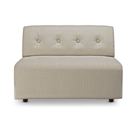 HKliving Vint bank middle 1,5-seat Pure Ivory