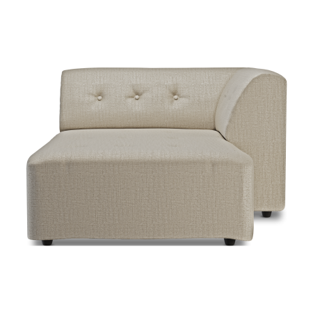 HKliving Vint bank right divan Pure Ivory