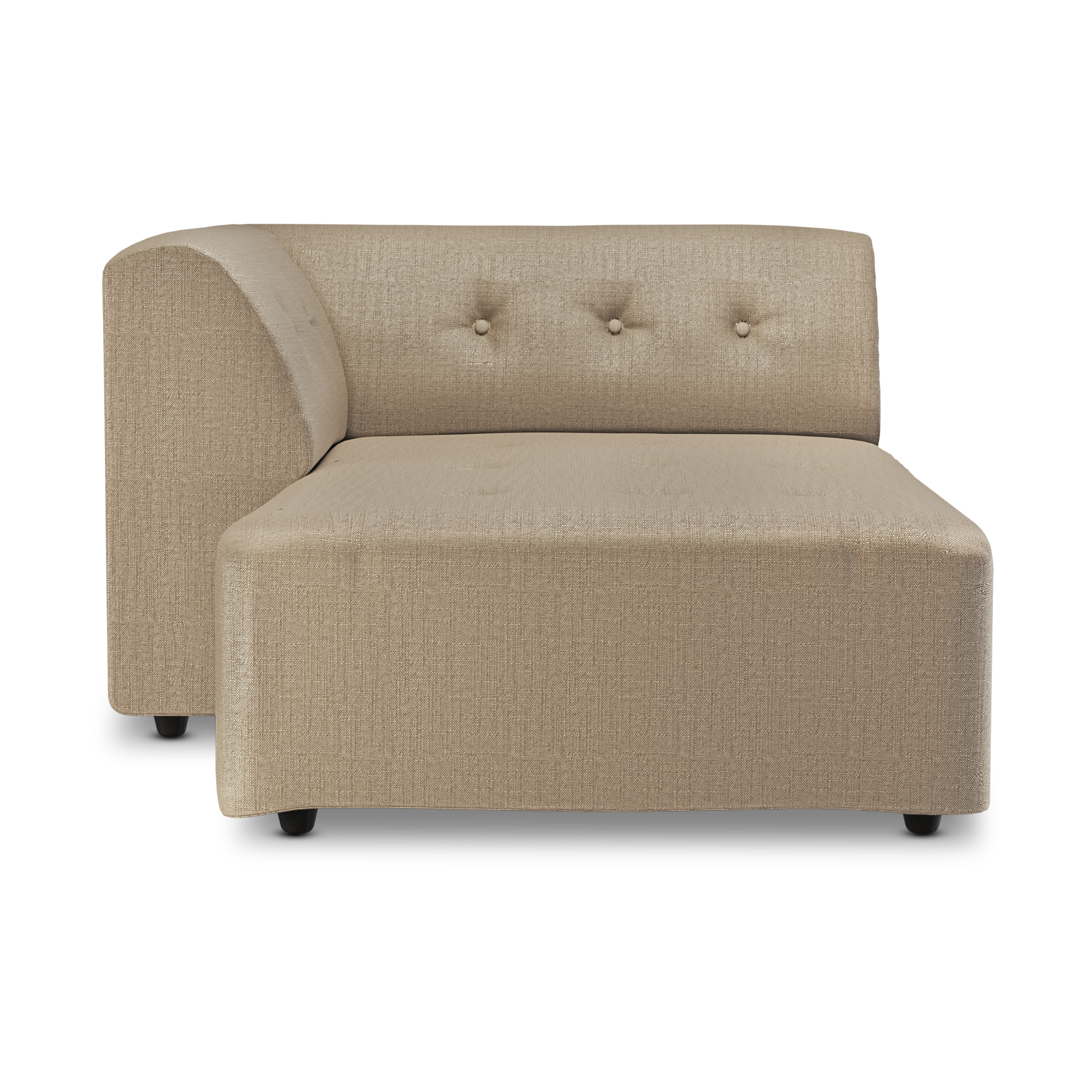 HKliving Vint bank left divan Pure Earth