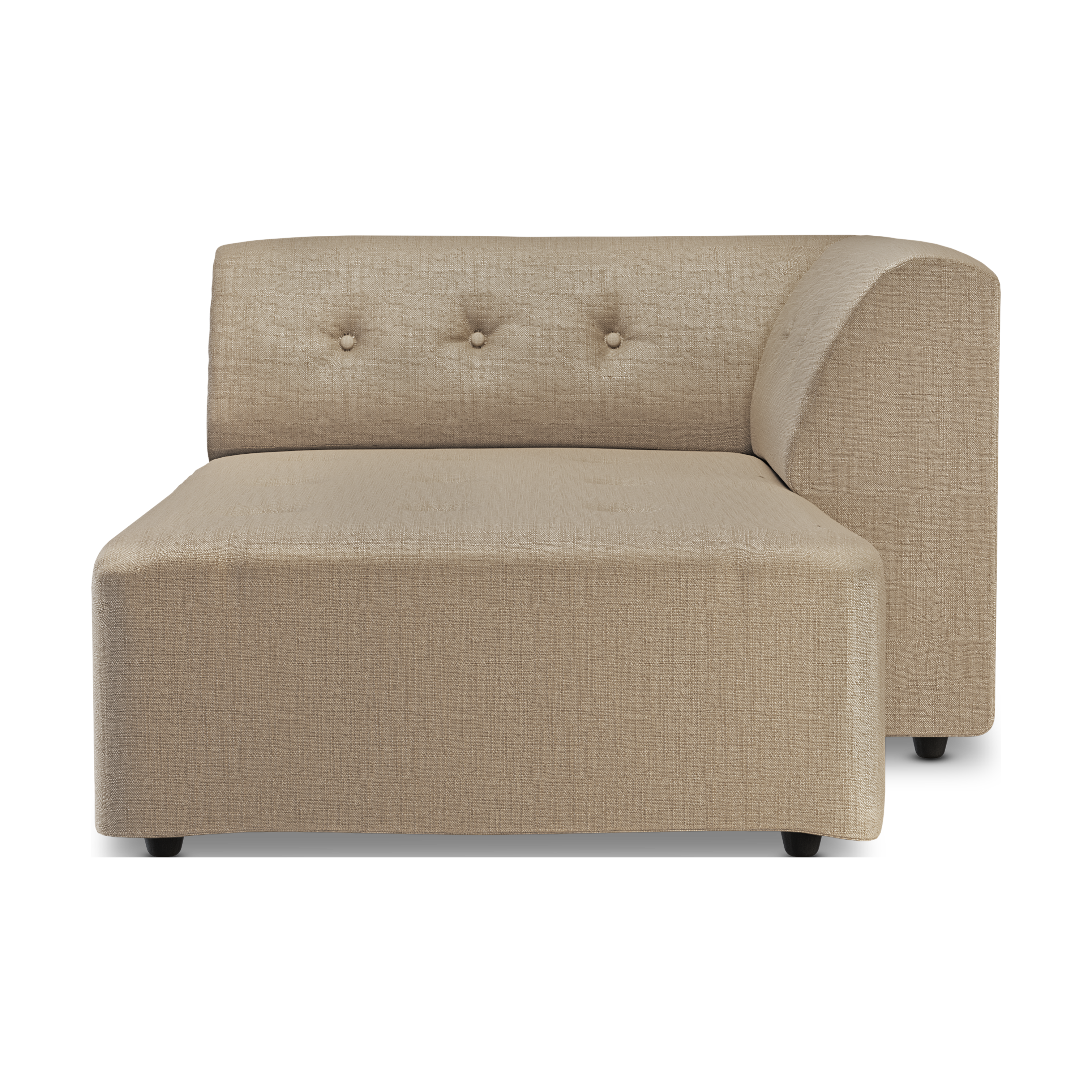 HKliving Vint bank right divan Pure Earth