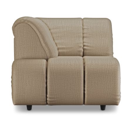 HKliving Wave bank left high arm Pure Earth