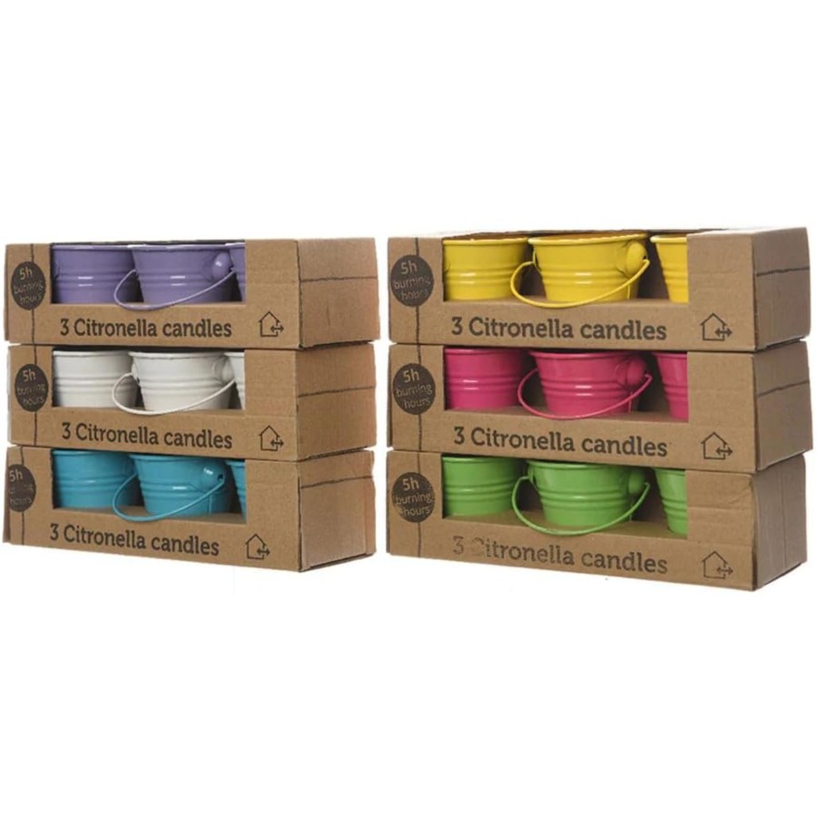 Citronella kaarsjes 3 in emmertje kleur 5 x 6,5 cm
