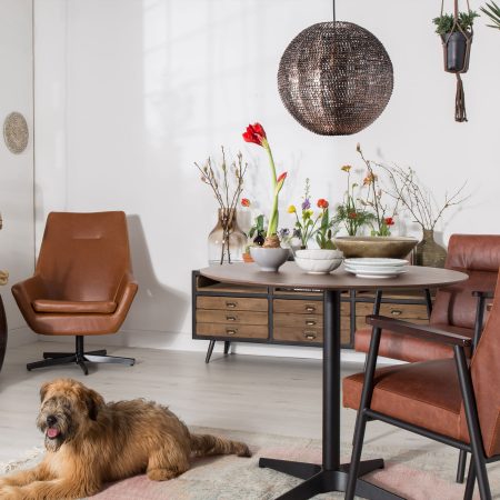 Dutchbone Hanglamp 'Cooper' Rond, 40cm