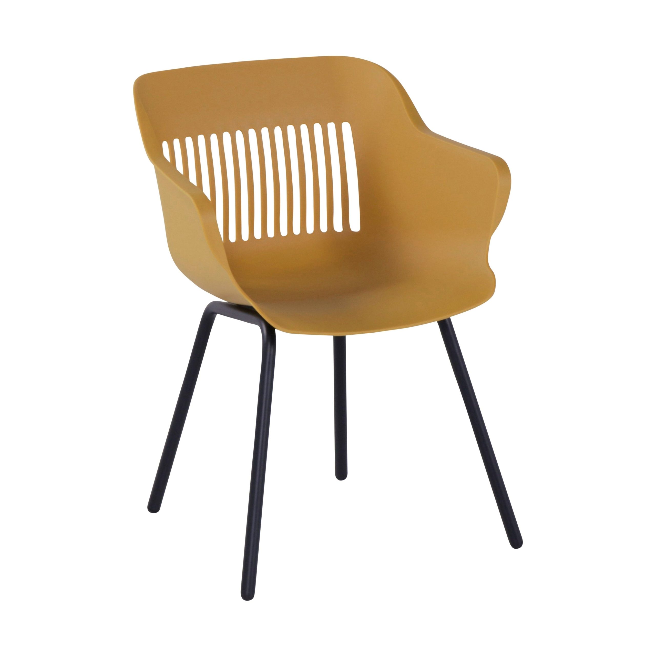 Hartman Jill tuinstoel curry geel - aluminium onderstel