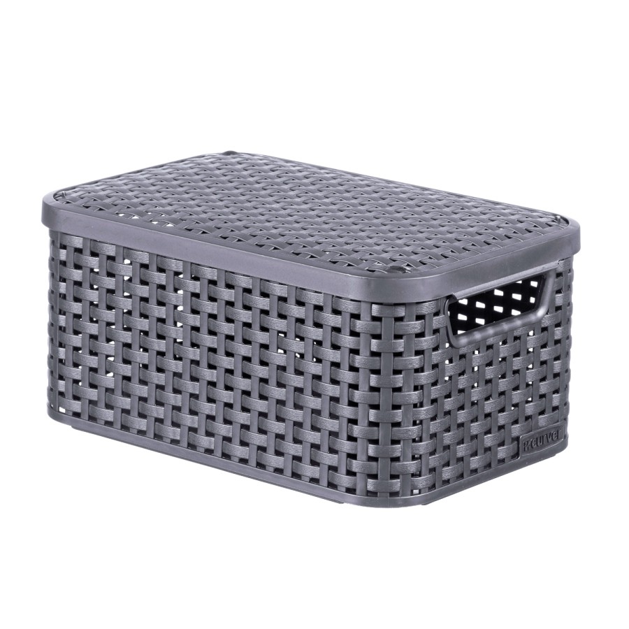 Curver Style Mandje 6 Liter M Deksel Antraciet