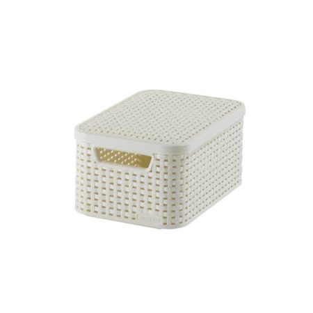 Curver Style Mandje 6 liter M Deksel Vintage Wit