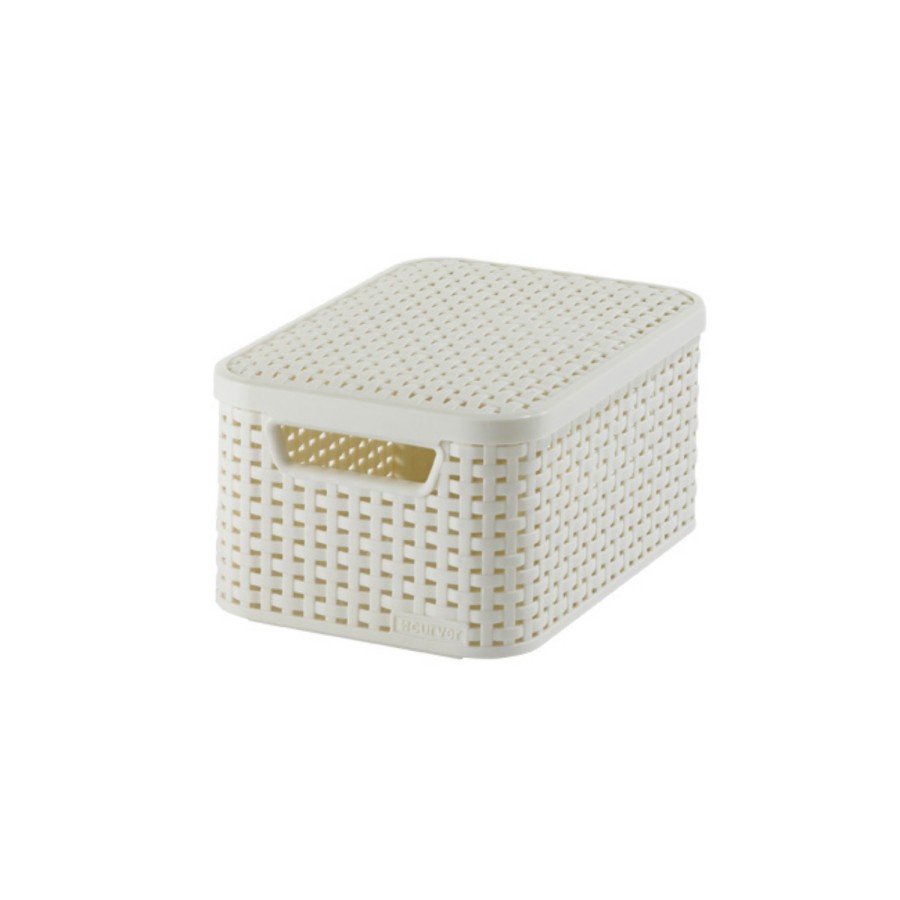 Curver Style Mandje 6 liter M Deksel Vintage Wit