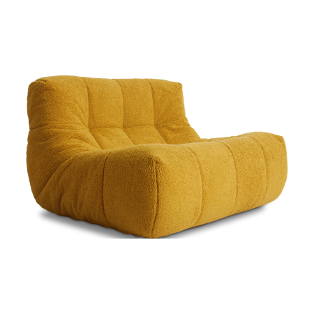 HKliving Lazy Lounge fauteuil Fluffy Ochre