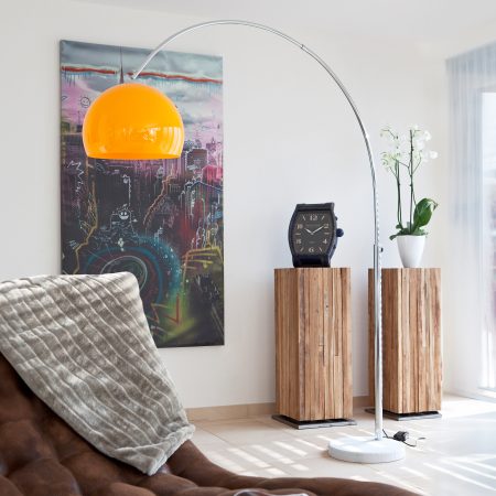 Artistiq Vloerlamp 'Duco' 208cm, kleur Oranje