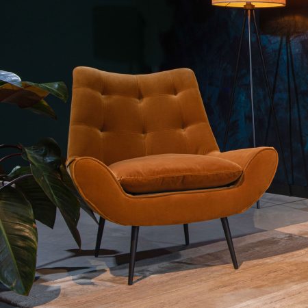 Dutchbone Fauteuil 'Glodis', kleur Goud