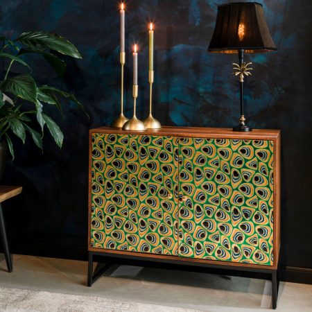 Dutchbone Opbergkast 'Meena' Mangohout, 80 x 95cm