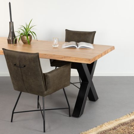 Sohome Boomstam Eettafel 'Rosalie' Acacia, 180 x 90cm