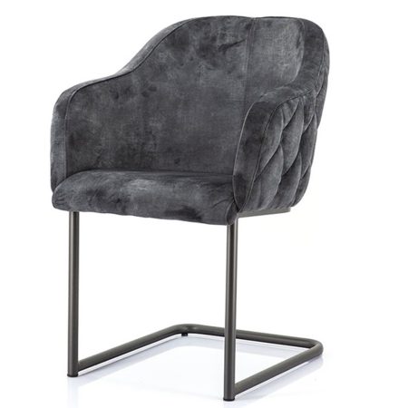 Eetstoel Paulette - antraciet bonnie