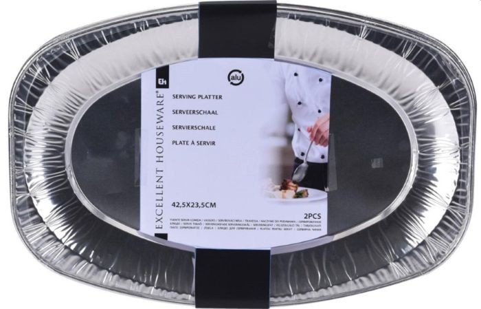 Excellent Houseware Serveerschaal 35x23,5xCm 2 Stuks