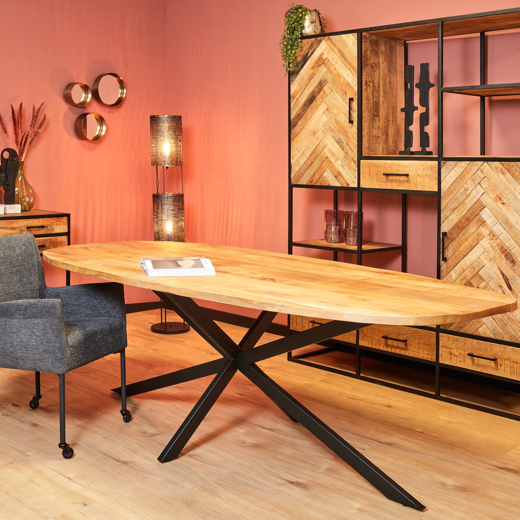 Eettafel Elegance 240 cm | Deens ovaal-STF-502