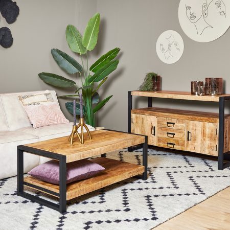 Salontafel Boaz met onderblad | 110 cm-STF-608