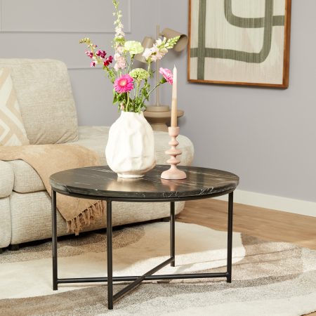 Salontafel Mex Black marble | 75 cm-STF-9062