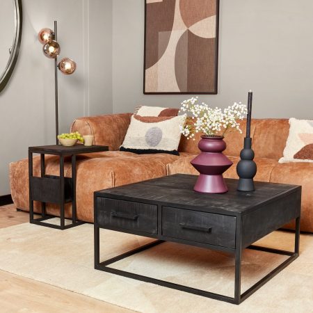 Salontafel Denver Black | 80 cm-STF-8708A
