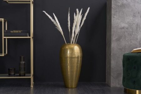Elegante vaas ORIENTAL 50cm goud im Wild Hammerschlag Design - 41551