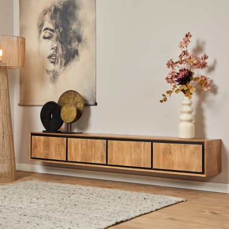 Zwevend tv meubel RichWood | 200 cm-STF-3514