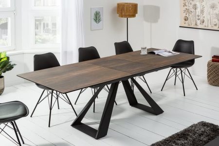 Uitschuifbare eettafel CONCORD 180-230cm eiken keramiek gemaakt in Italie - 40647