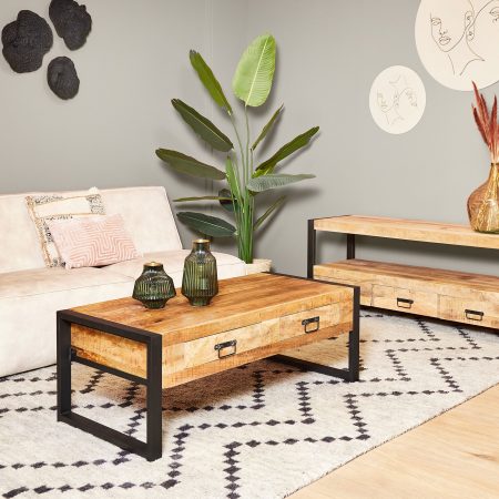 Salontafel Boaz met 2 lades | 120 cm-STF-606