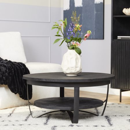 Salontafel Paras Black | 90 cm-STF-3036