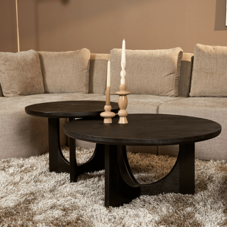 Salontafel Guus | Zwart | 80 cm-STF-9076