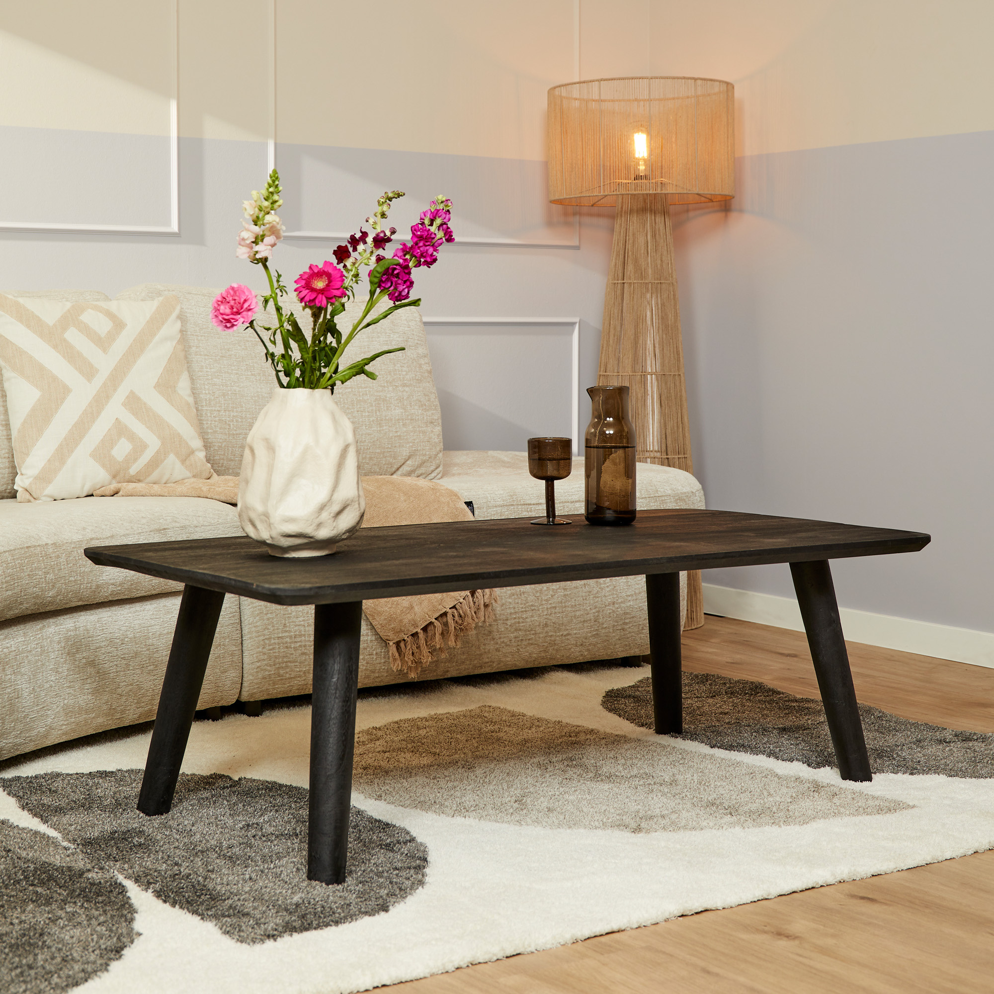 Salontafel Omaha Black | 130 cm-STF-12559