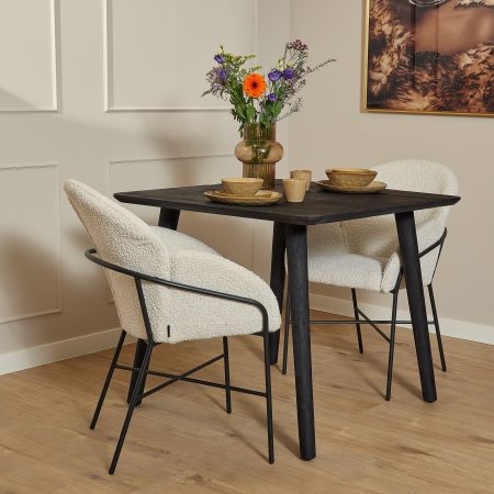 Eettafel Omaha Black | 90 cm-STF-12560