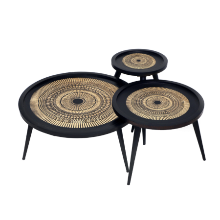 Salontafel Mae | 70 cm | Set van 3-STF-2604