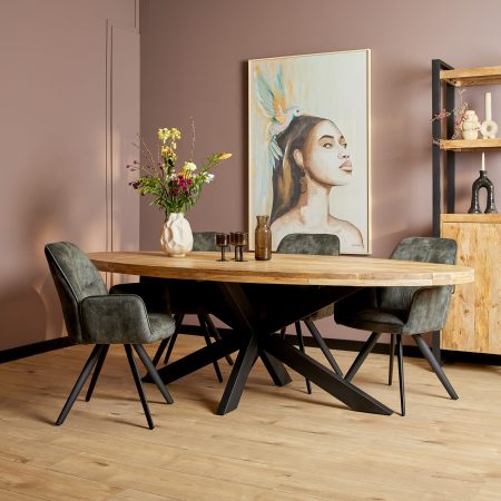 Eettafel Denver | 210 cm | Ovaal-STF-526
