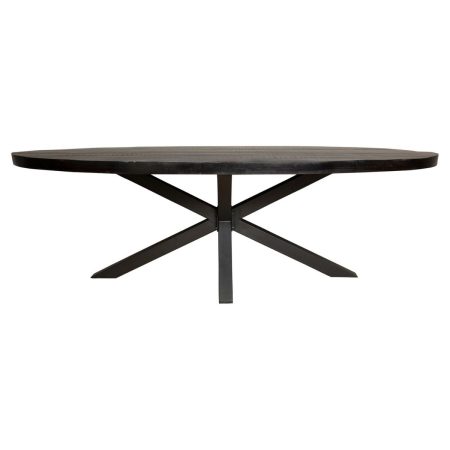 Eettafel Denver Black | 300 cm | Ovaal-STF-524