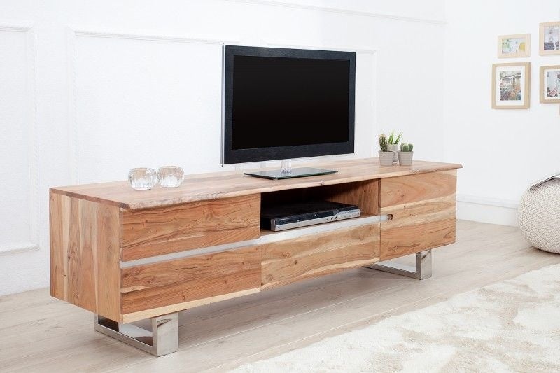 Boomstam TV Meubel Mammoet 160cm Massief Acacia Hout - 37498