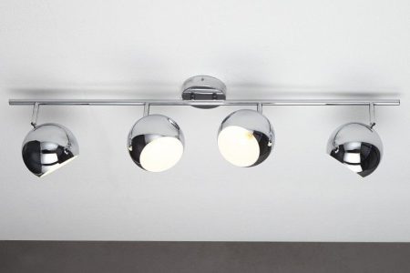 Moderne plafondlamp BUBBLE 105cm zilverchroom hanglamp - 11168