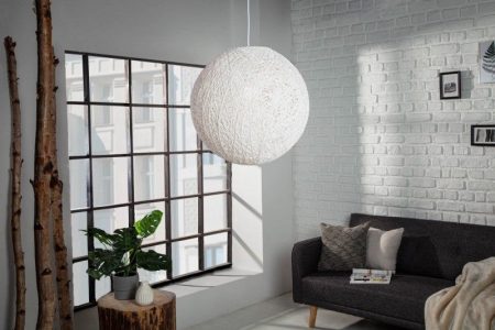 Filigraan hanglamp COCOONING L 45cm wit bollicht - 11012