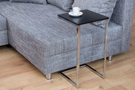 Design bijzettafel SIMPLY CLEVER 30cm zwart chroom - 37950