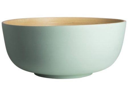 Gusta schaal bamboe 26,8x11,5cm groen