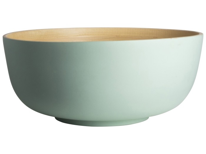 Gusta schaal bamboe 26,8x11,5cm groen