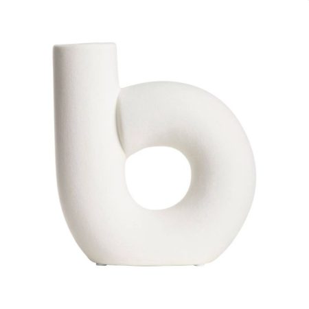 Gusta Vaas-B Vorm 14,4x5,2x15,4Cm Off White