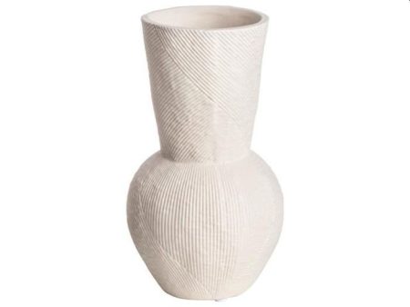 Gusta Vaas Lijnen 10,1x18,1m Wit
