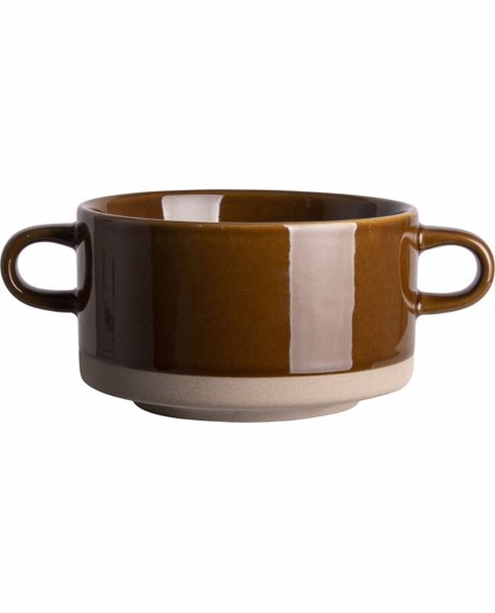 Gusta woodstock soepkom 450ml bruin