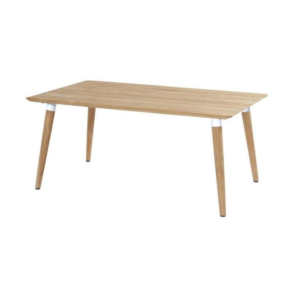 Hartman Sophie Studio Teak tuintafel 170 x 100 cm, met wit detail